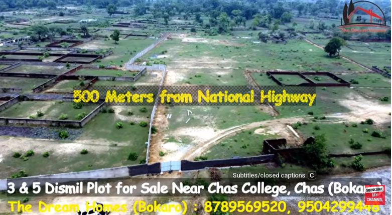5 Dismil Plot for Sale Near Chas College, Bokaro Steel City I House I Flat I Farm House